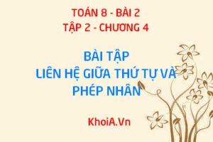 Bài tập liên hệ giữa thứ tự và phép nhân: Bài tập 5, 6, 7, 8 trang 39, 40 SGK Toán 8 tập 2 bài 2